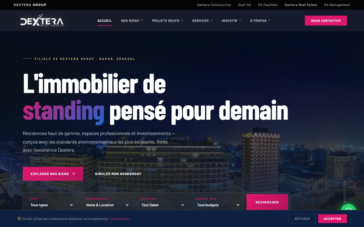 Aperçu : Dextera Real Estate